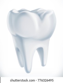 Tooth. Medicine 3d vector icon