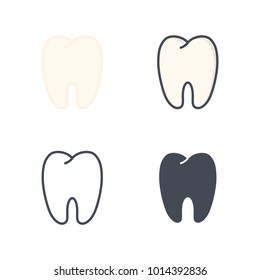 Tooth medicine vector icon