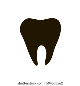 Tooth minimalistic logo icon