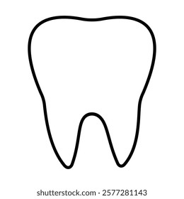 Tooth molar outline icon symbol illustration