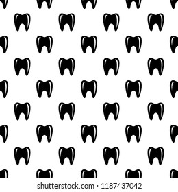 Tooth in mouth icon. Simple illustration of tooth in mouth vector icon for web