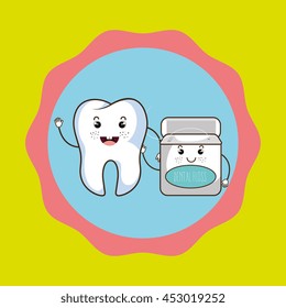 tooth and mouthwash isolated icon design, vector illustration  graphic 