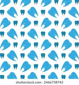 Tooth obtainable trendy multicolor repeating pattern vector illustration design
