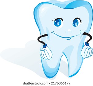 tooth one of the hard white objects in the mouth that are used for biting and chewing 