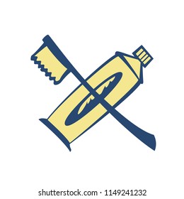 TOOTH PASTE BRUSH. 10 EPS VECTOR