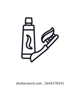 tooth paste icon collection .design style with background
