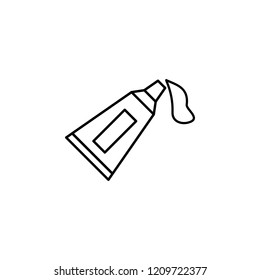 tooth paste icon. Element of medicine for mobile concept and web apps icon. Thin line icon for website design and development, app development. Premium icon