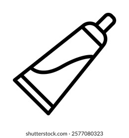 Tooth Paste Icon in Line Style