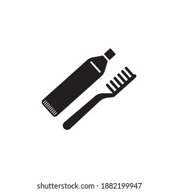 símbolo de icono de pasta dental vector