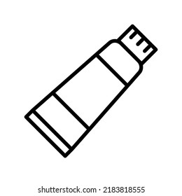 tooth paste icon vector design template simple and clean