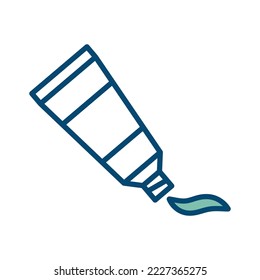 tooth paste icon vector design template in white background