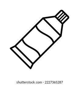 tooth paste icon vector design template in white background