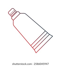 tooth paste icon with white background vector stock illustration