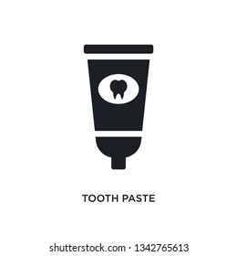 tooth paste isolated icon. simple element illustration from hygiene concept icons. tooth paste editable logo sign symbol design on white background. can be use for web and mobile