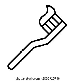 Pegar dientes en la imagen vectorial del icono Pincel. También se puede usar para aplicaciones web, aplicaciones móviles y medios impresos.