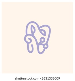 Design des Logos der Zahnpflanze