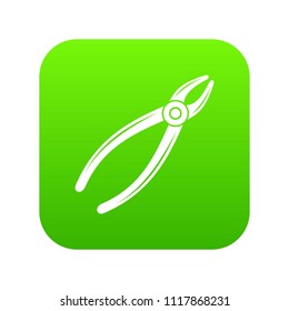 Tooth pliers icon. Simple illustration of tooth pliers vector icon for web