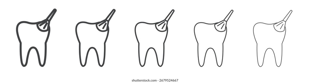 dente polonês ícone simples ilustração coleção símbolo