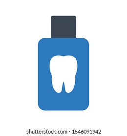 Tooth Powder Vector Color Glyphs Icon