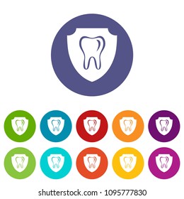 Tooth protection icon. Simple illustration of tooth protection vector icon for web