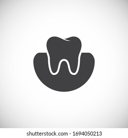 Icono relacionado con el material en el fondo para diseño gráfico y web. Símbolo de concepto de ilustración creativa para aplicación web o móvil.