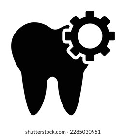 Tooth Repair Icon Vector Graphics Illustration