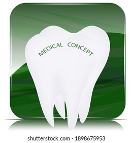 Tooth root on the artistic background - vector. Happy Dentist Day. International Day of the Dentist. Medical concept.