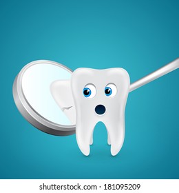 Tooth saw his crack through the mirror