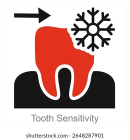 Tooth Sensitivity vector icon concept design