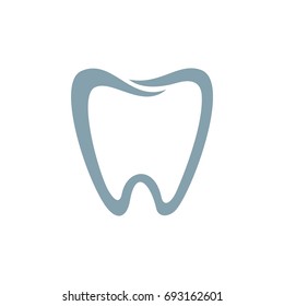 Tooth Shape Dental Logo Template Illustration Design. Vector EPS 10.