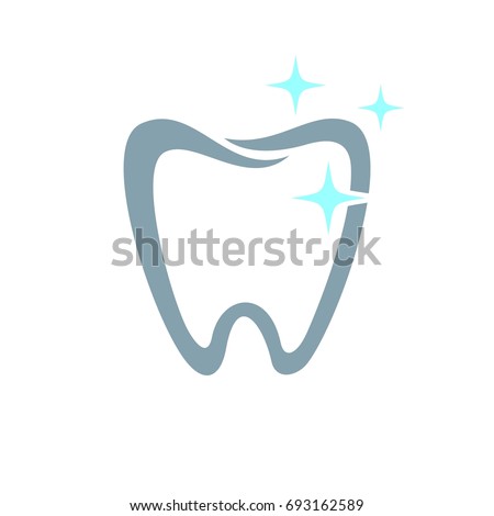 tooth shape dental logo template stock vector royalty free tooth template
