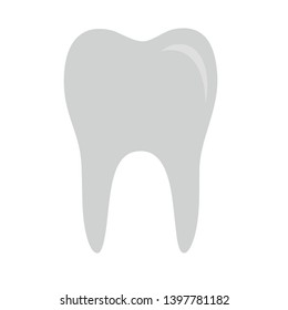 Tooth sign icon. Dental care symbol. Abstract shape. Flat tooth icon. Dental care icon. Vector