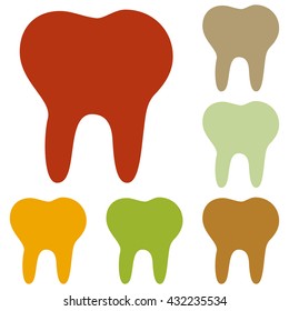 Tooth sign illustration