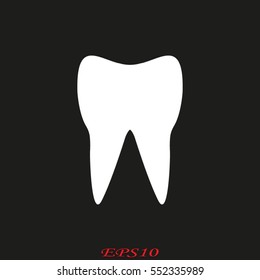 tooth, sign, symbol, vector illustration eps10