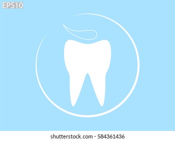 tooth, sign, symbol, vector illustration eps10