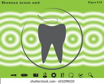 tooth, sign, symbol, vector illustration eps10