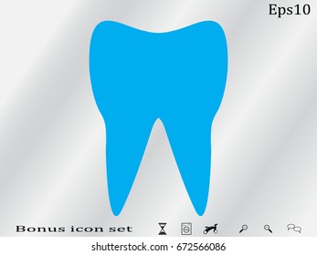 tooth, sign, symbol, vector illustration eps10