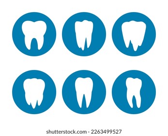 tooth signs, teeth icon set, dentist labels