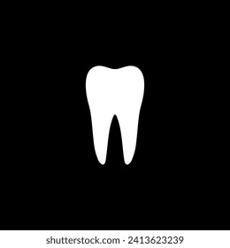 Tooth Silhouette, peut être utilisé pour le logo Gram, Pictogramme, Site Web, Applications, Icône, Symbole, Illustration d'art ou élément de création graphique. Illustration vectorielle