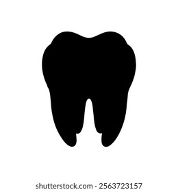 Tooth silhouette icon vector design.
