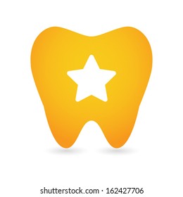 Tooth with a star