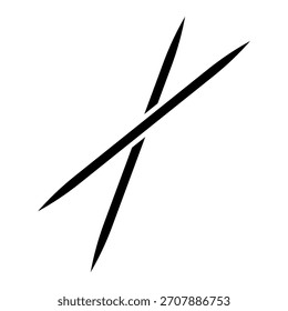 tooth stick sign symbol vector template icon