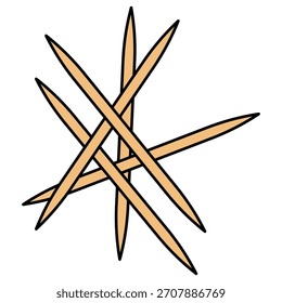 Icono de Plantilla de Vector de símbolo de palo de diente