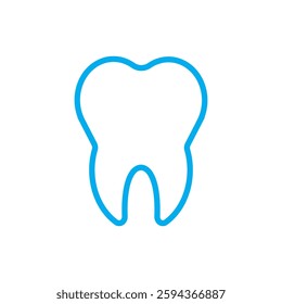 Tooth symbol icon. dental care. Oral hygiene sign. Dental clinic logo. Isolated dental health concept. Toothache pictogram. Vector illustration