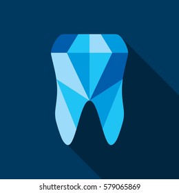 Tooth symbol icon. Vector illustration.