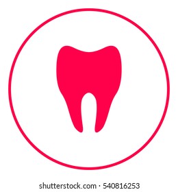 Tooth symbol silhouette