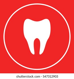Tooth symbol silhouette