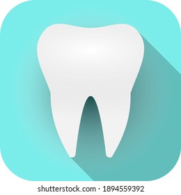 Tooth teeth isolated desist vector icon.