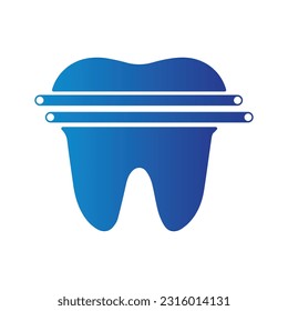 Tooth teeth repairing technicians logo design illustration