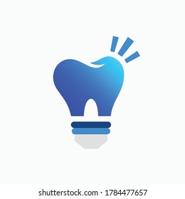 tooth that formed lamp logo template